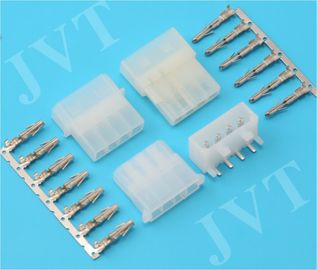 Chiny 4 Cables Power Cable Connectors , Nylon 66 UL94V-2 Housing Male Female Connector dystrybutor