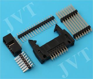 Chiny Dual Row 2.54mm Pitch Pin Header Connector with SMT 2 - 50 Poles PA6T Housing 22 - 28 AWG dystrybutor