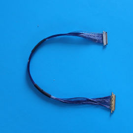 Chiny 9.7cm LCD LVDS Blue Micro Coaxial Cable with 1000MΩ Min Insulation 20MΩ Max Contact Resistance dystrybutor