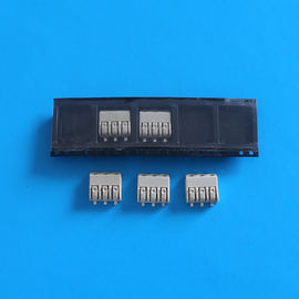 Chiny Brown 3 Pin Triple Pole SMD LED Connectors 4.0mm Pitch with PA66 UL94V-0 Housing dystrybutor