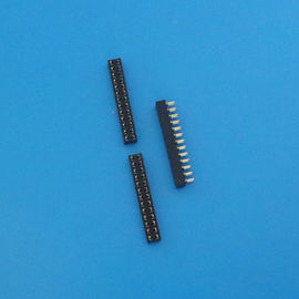 Chiny 1.27mm pitch Black Color Dual Row Straight 30 Pin Connector , PCB female  Header Socket dystrybutor