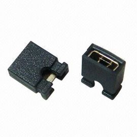 Chiny Tin Plated Brass Mini Jumper Connector , 2.54mm Pitch Open / Close Type Mini Pin Connector dystrybutor