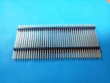 Chiny 2.54mm-2np Dwupozwierszowe złącze nagłówka zagłówka H: 2,5mm L: 45.5mm, DIP fabryka